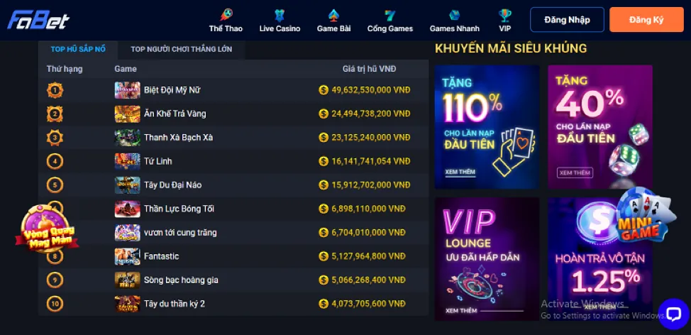 Hình ảnh ưu đãi VIP 22bet